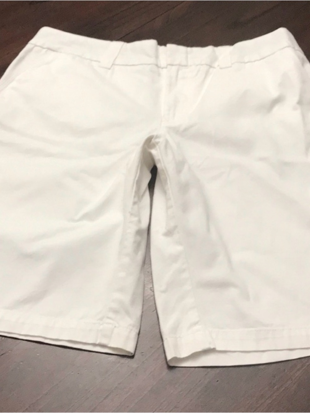 Tommy Hilfiger Sz 12 White Chinos Bermuda slant